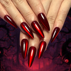 Red Cat Eye Halloween Press-On Nails