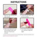 Glitter Pink Halloween Skull Ballet Press-On Nails