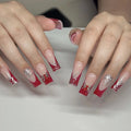 Silver Spider Gothic Punk Almond Press-On Nails