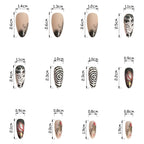 Black Spider Y2K Almond Press-On Nails