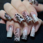 Black Spider Y2K Almond Press-On Nails