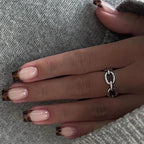 Leopard Print Almond Press-On Nails with Cherry & Star Charms