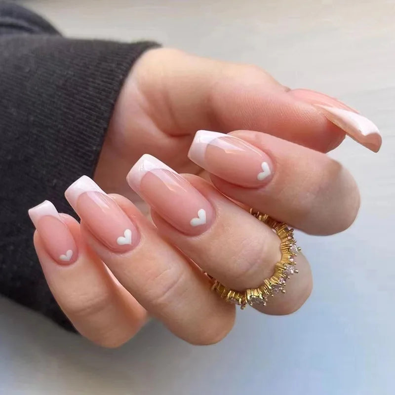 Cat Eye Leopard Ballet Press-On Nails with Rhinestones