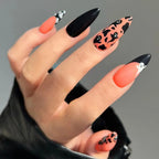 Glitter Pink Halloween Skull Ballet Press-On Nails
