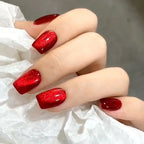 Red Cat Eye Halloween Press-On Nails