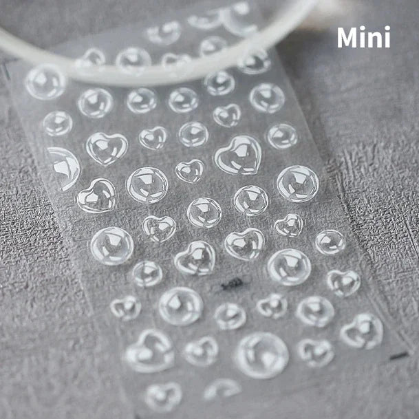 Cute Koi & Lotus Nail Art Stickers - Mermaid Sea Decals
