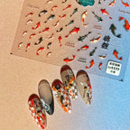 Lucky Koi Fish Nail Art Stickers - Summer Ocean Decals