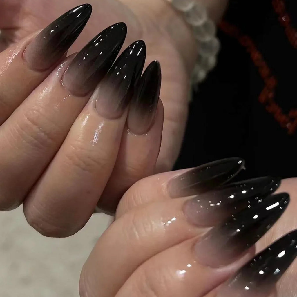 Halloween Spider Skull Press-On Nails - Purple Y2K Style