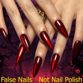 Red Cat Eye Halloween Press-On Nails